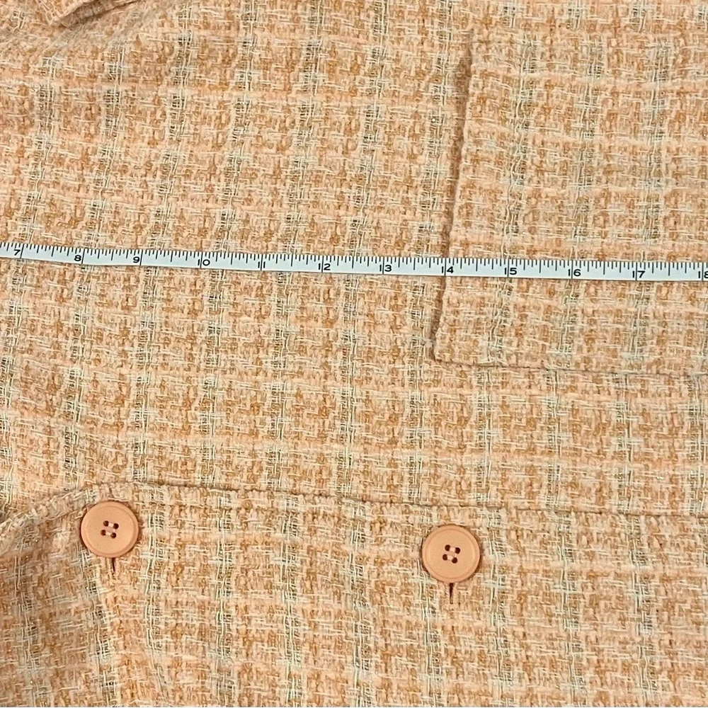 LE LIS peach tweed skirt and blazer NWT - Picture 6 of 8